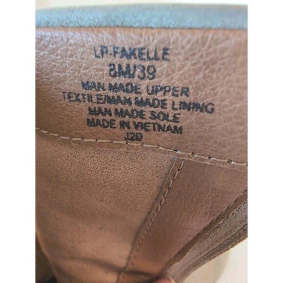 Lucky Brand Women's Brown Faux Leather Ankle Boots, Size 8 - Picture 3 of 11